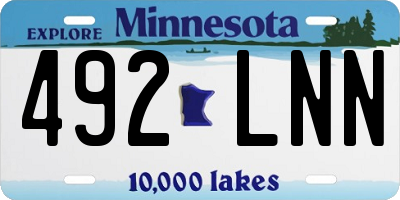 MN license plate 492LNN