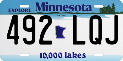 MN license plate 492LQJ