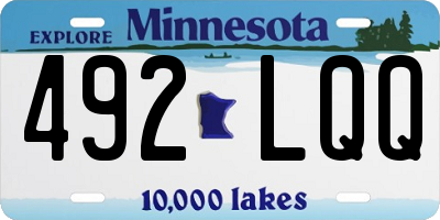 MN license plate 492LQQ