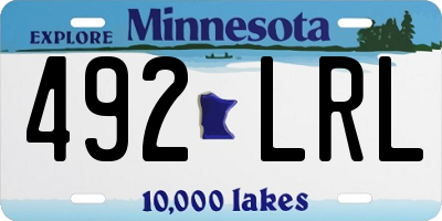 MN license plate 492LRL