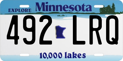 MN license plate 492LRQ