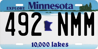 MN license plate 492NMM