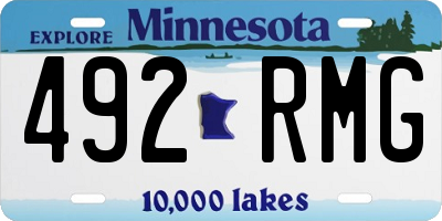 MN license plate 492RMG