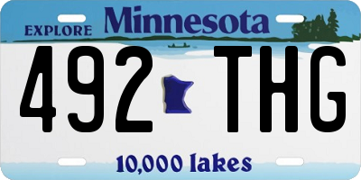 MN license plate 492THG