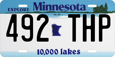 MN license plate 492THP