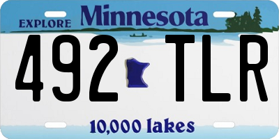 MN license plate 492TLR