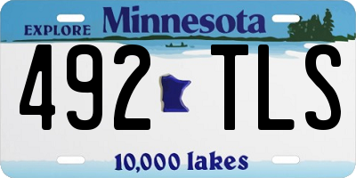 MN license plate 492TLS