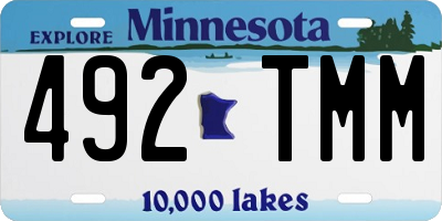 MN license plate 492TMM