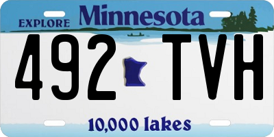 MN license plate 492TVH