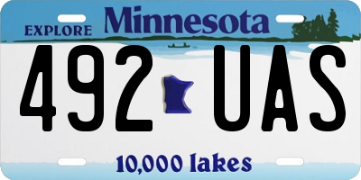 MN license plate 492UAS
