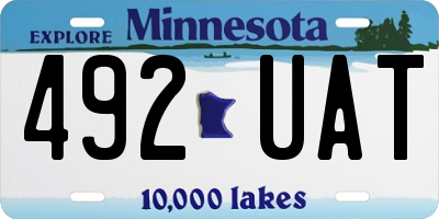 MN license plate 492UAT