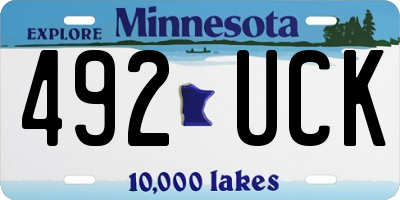 MN license plate 492UCK