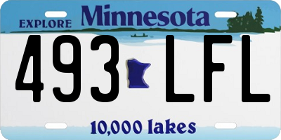 MN license plate 493LFL