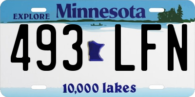 MN license plate 493LFN