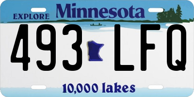 MN license plate 493LFQ