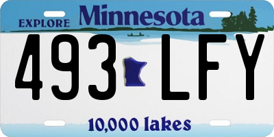 MN license plate 493LFY