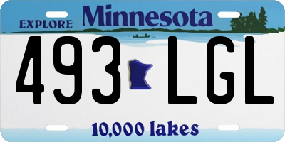 MN license plate 493LGL