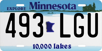 MN license plate 493LGU