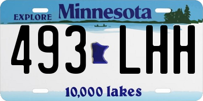 MN license plate 493LHH