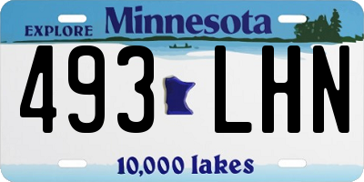 MN license plate 493LHN