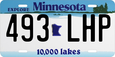 MN license plate 493LHP