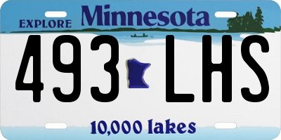 MN license plate 493LHS