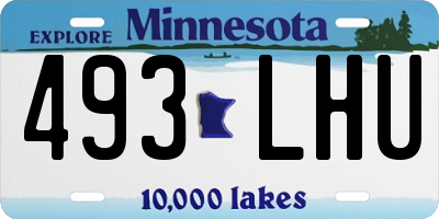 MN license plate 493LHU