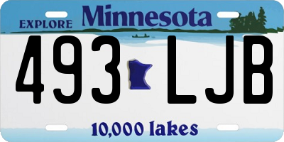 MN license plate 493LJB