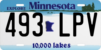 MN license plate 493LPV