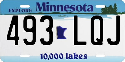 MN license plate 493LQJ