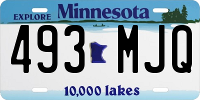 MN license plate 493MJQ