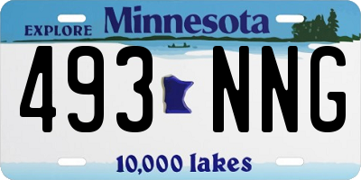 MN license plate 493NNG