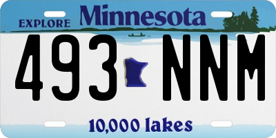 MN license plate 493NNM