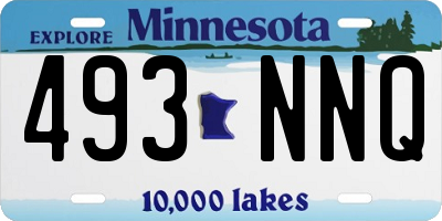 MN license plate 493NNQ