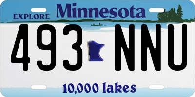 MN license plate 493NNU
