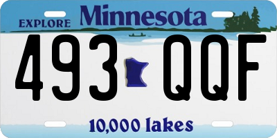 MN license plate 493QQF
