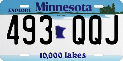 MN license plate 493QQJ