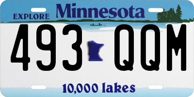 MN license plate 493QQM