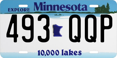 MN license plate 493QQP