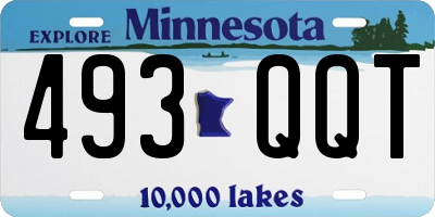 MN license plate 493QQT