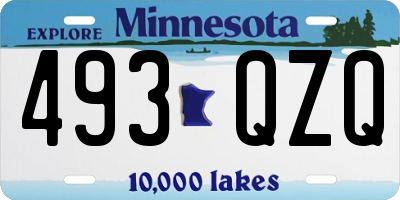 MN license plate 493QZQ