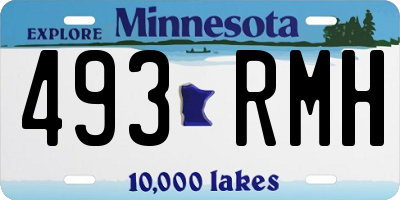 MN license plate 493RMH