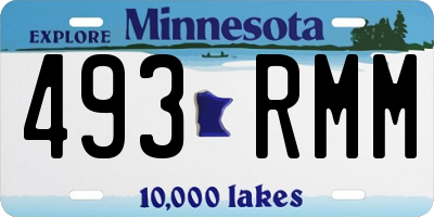 MN license plate 493RMM