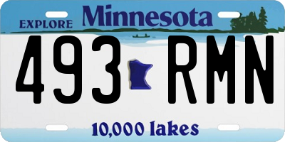 MN license plate 493RMN