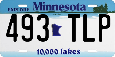 MN license plate 493TLP