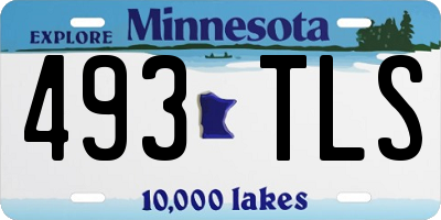 MN license plate 493TLS