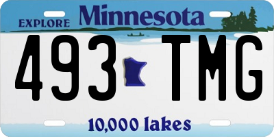 MN license plate 493TMG