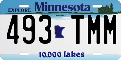 MN license plate 493TMM
