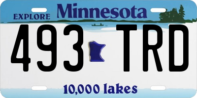 MN license plate 493TRD