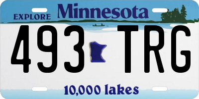 MN license plate 493TRG